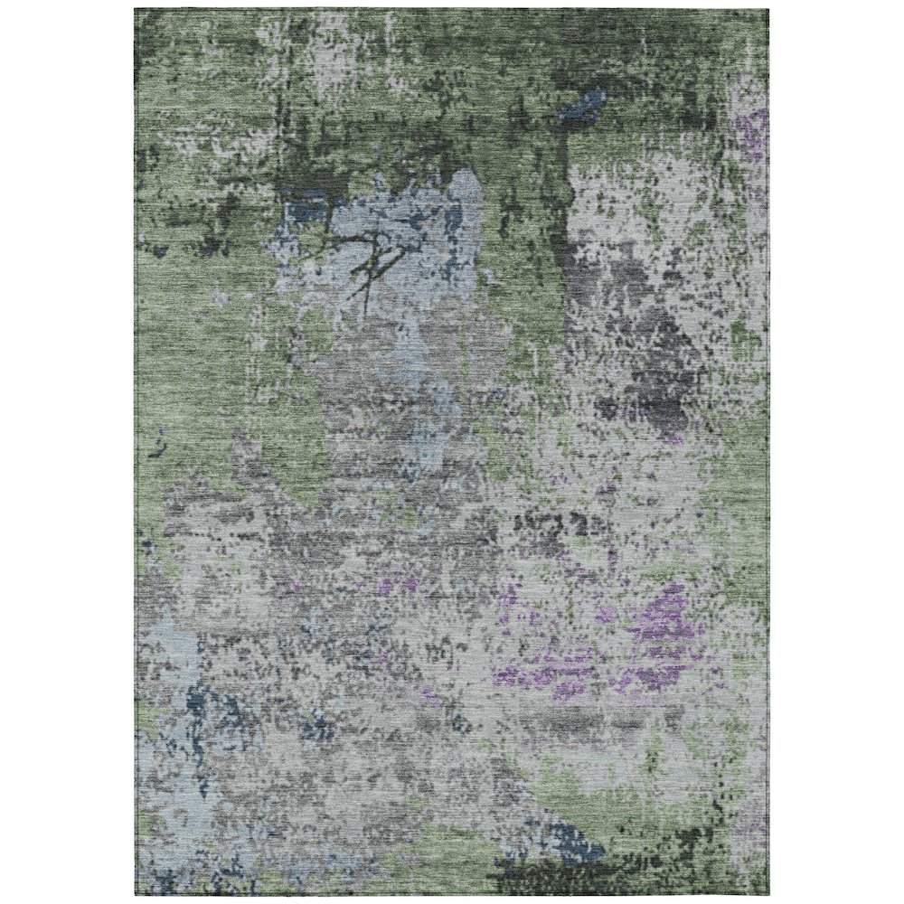 Machine Washable Indoor/Outdoor Chantille Fern 8' x 10' Rug. Picture 1