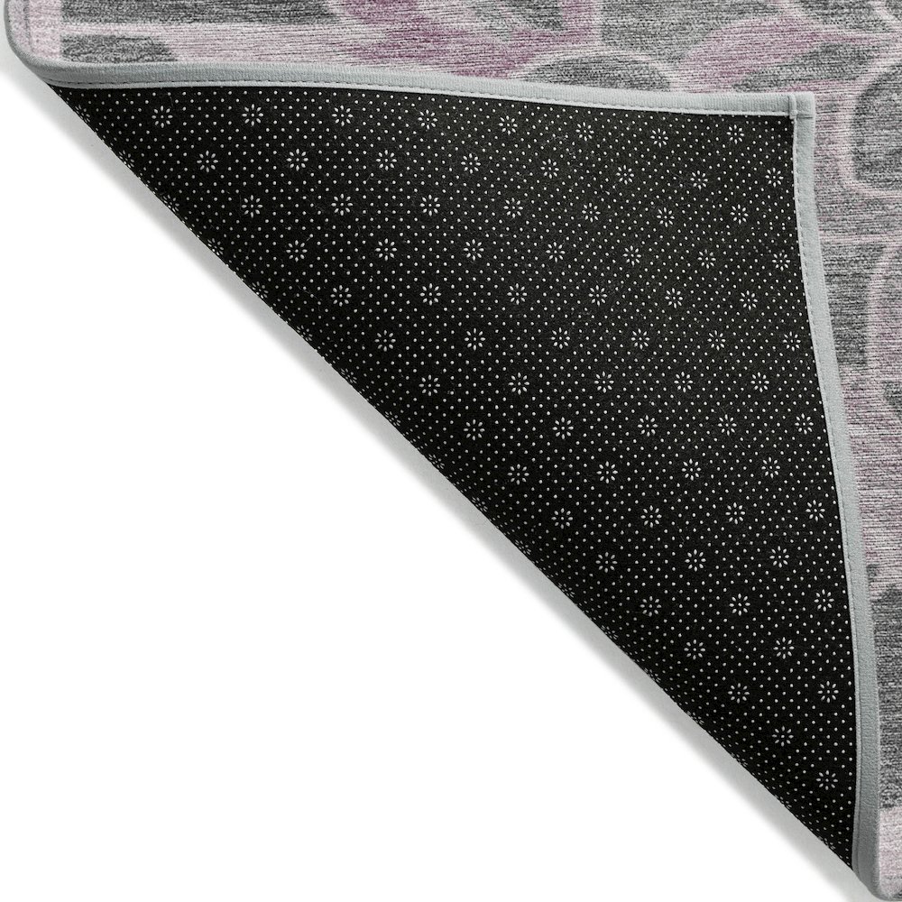 Machine Washable Indoor/Outdoor Chantille Pink 3' x 5' Rug. Picture 2