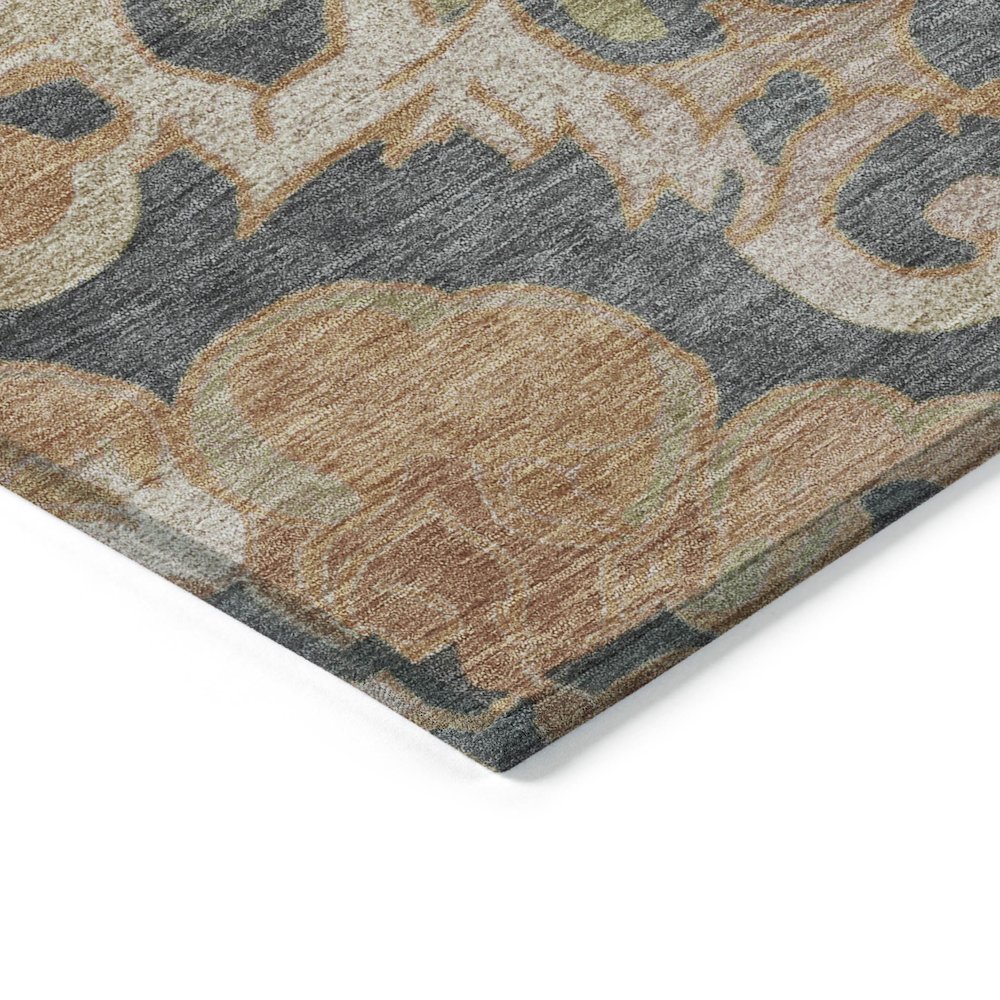 Machine Washable Indoor/Outdoor Chantille Terracotta 3' x 5' Rug. Picture 3