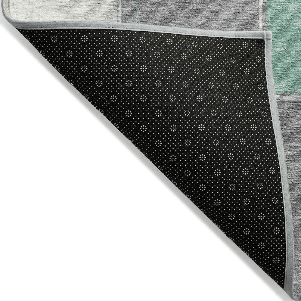 Machine Washable Indoor/Outdoor Chantille Mint 3' x 5' Rug. Picture 2
