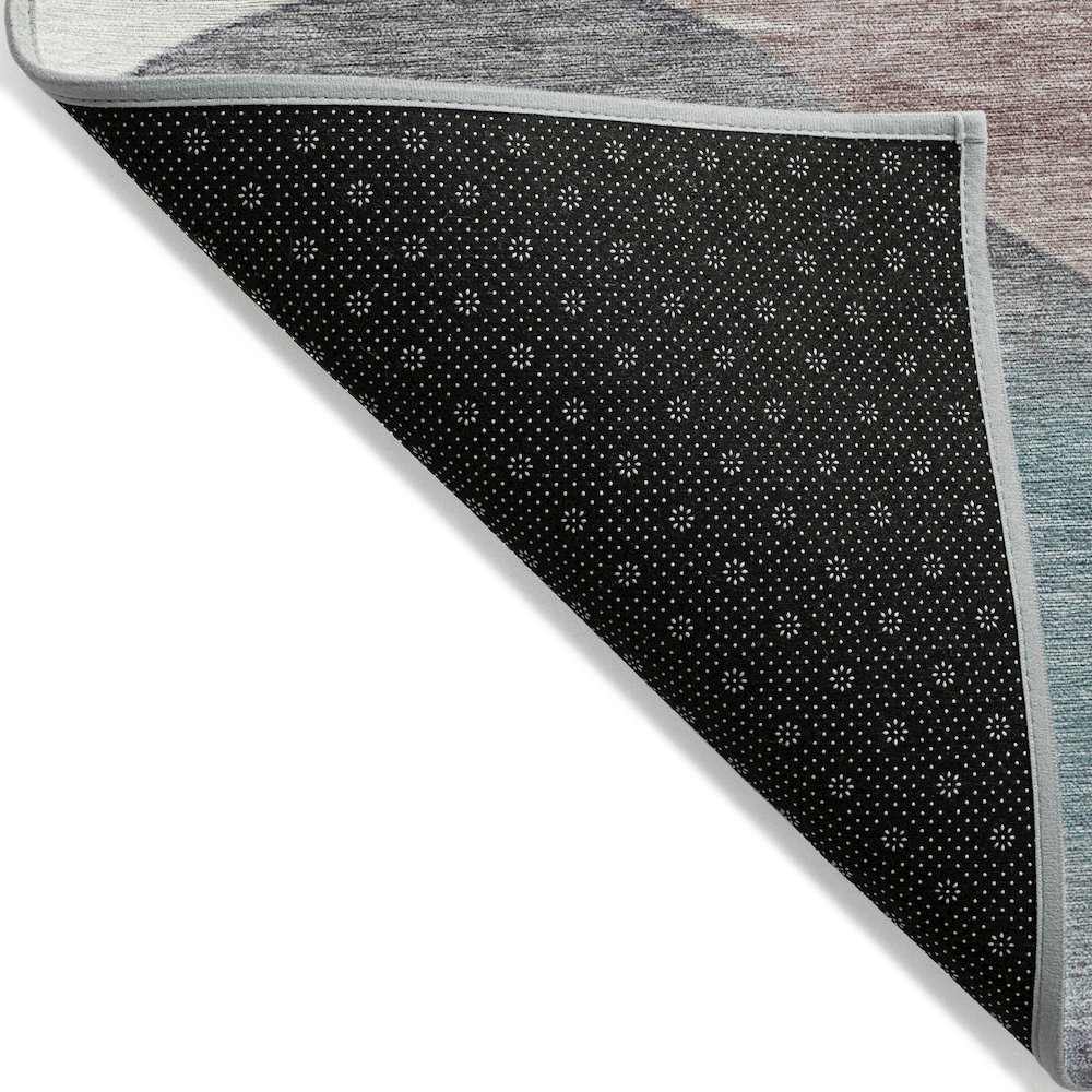 Machine Washable Indoor/Outdoor Chantille Teal 3' x 5' Rug. Picture 2