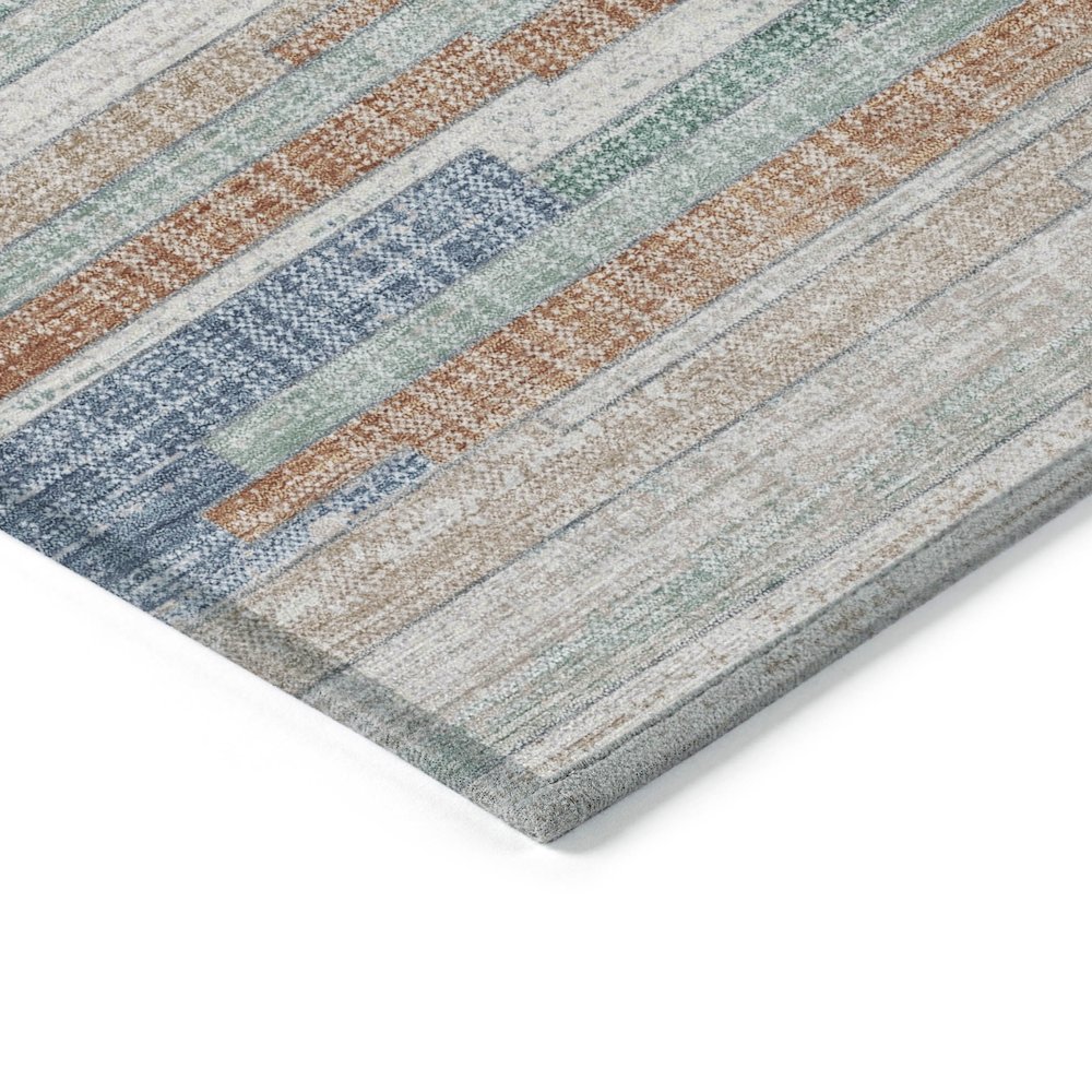 Machine Washable Indoor/Outdoor Chantille Linen 3' x 5' Rug. Picture 3