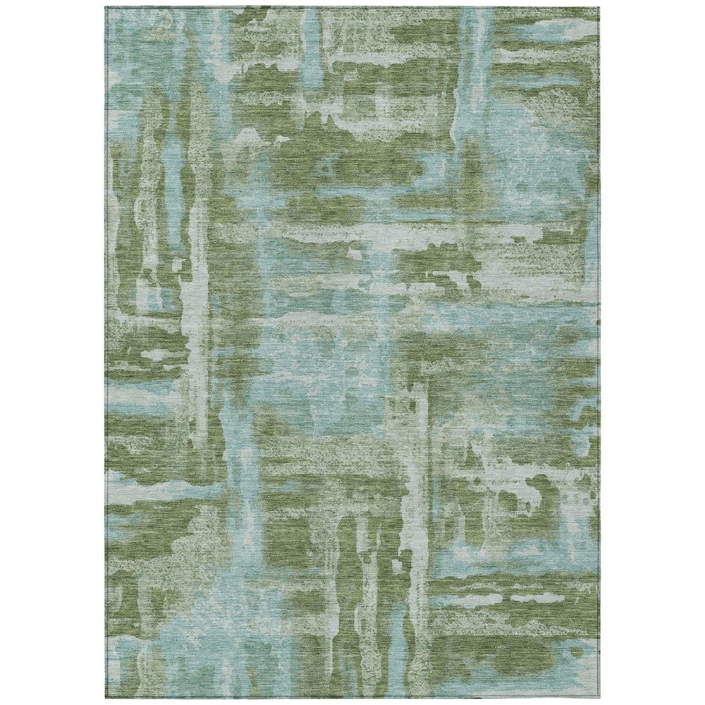 Machine Washable Indoor/Outdoor Chantille ACN2015 Cactus 8' x 10' Rug. Picture 1