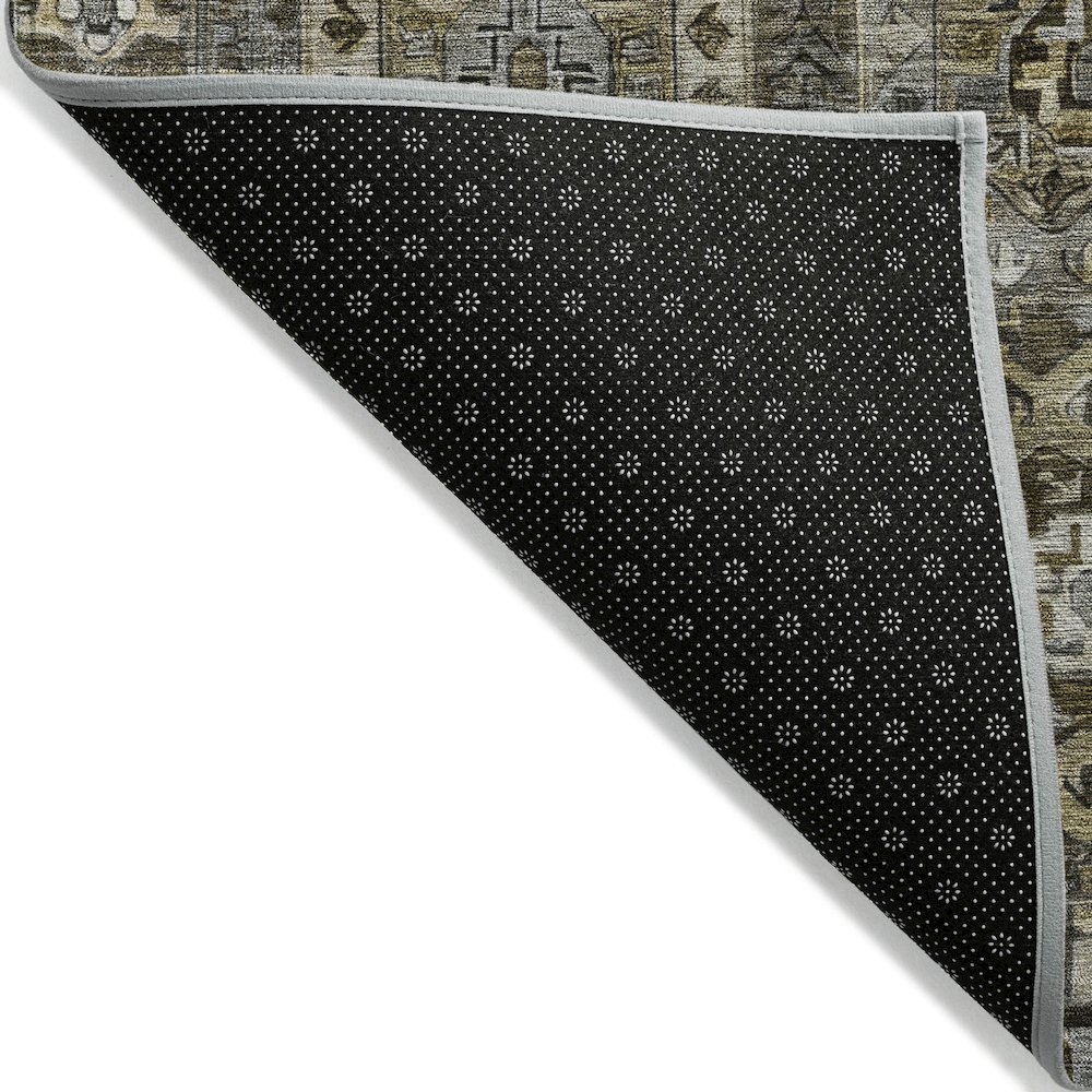 Machine Washable Indoor/Outdoor Chantille ACN2024 Mocha 3' x 5' Rug. Picture 2