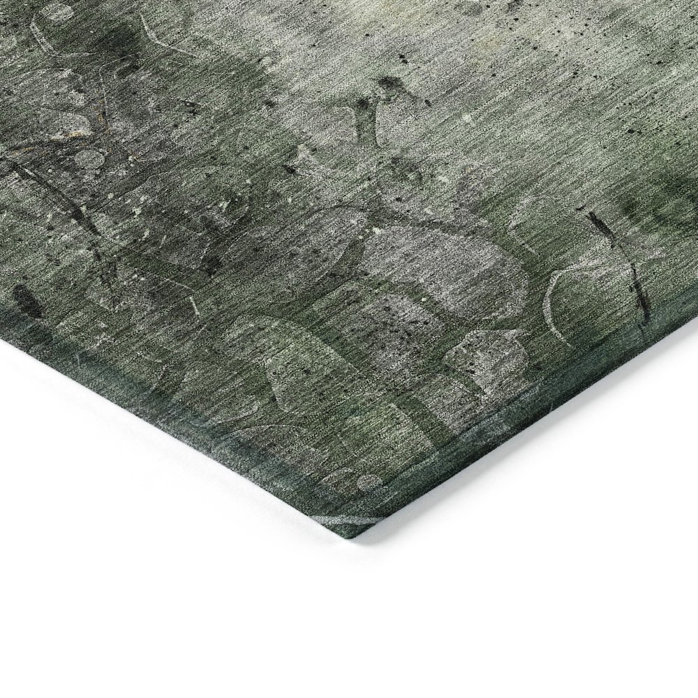 Machine Washable Indoor/Outdoor Chantille ACN2032 Pewter 3' x 5' Rug. Picture 3