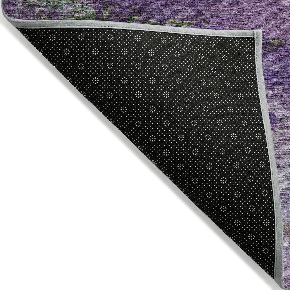 Machine Washable Indoor/Outdoor Chantille ACN2035 Purple 3' x 5' Rug. Picture 2