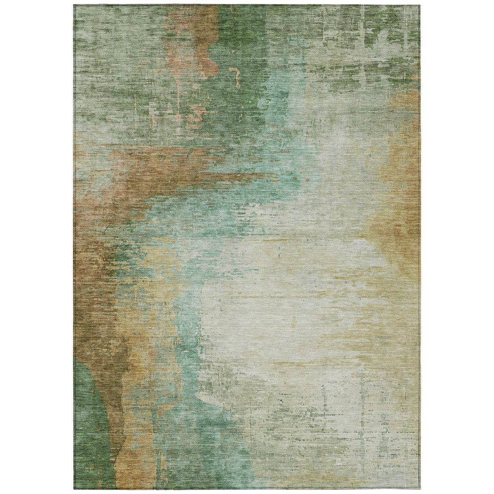 Machine Washable Indoor/Outdoor Chantille ACN2041 Aloe 8' x 10' Rug. Picture 1