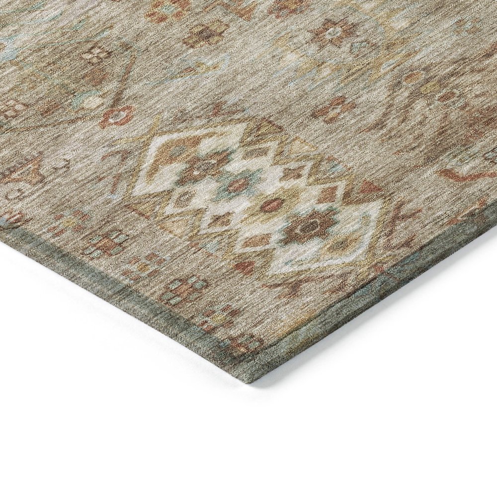 Machine Washable Indoor/Outdoor Chantille ACN2047 Beige 3' x 5' Rug. Picture 3