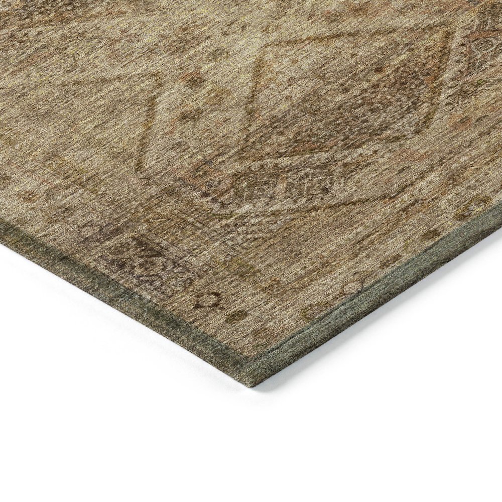 Machine Washable Indoor/Outdoor Chantille ACN2060 Khaki 3' x 5' Rug. Picture 3