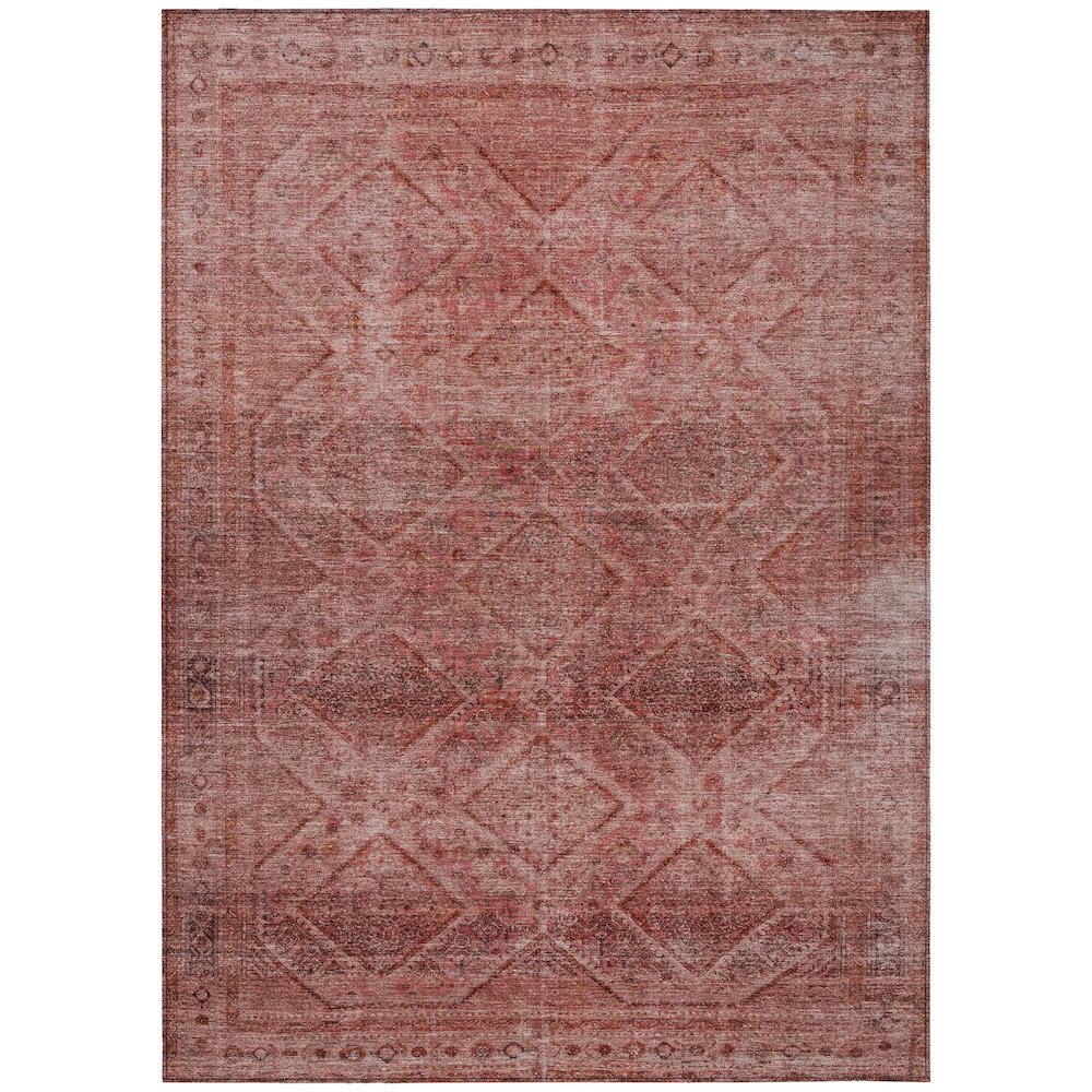 Machine Washable Indoor/Outdoor Chantille ACN2060 Pink 8' x 10' Rug. Picture 1