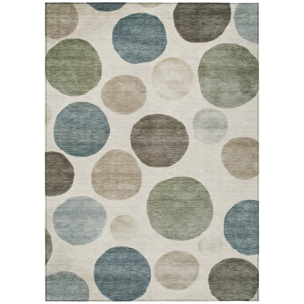 Machine Washable Indoor/Outdoor Chantille ACN2062 Ivory 8' x 10' Rug. Picture 1