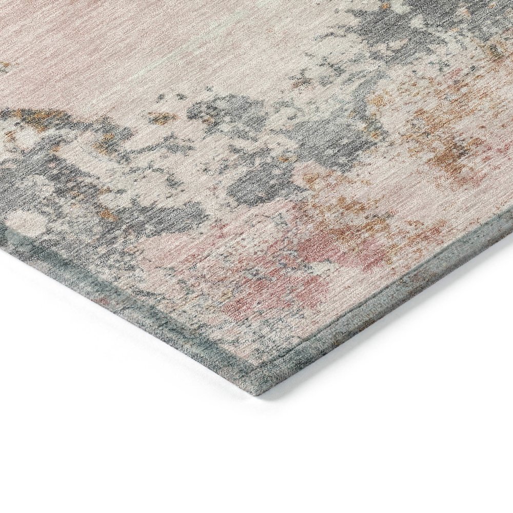 Machine Washable Indoor/Outdoor Chantille ACN2070 Pink 3' x 5' Rug. Picture 3