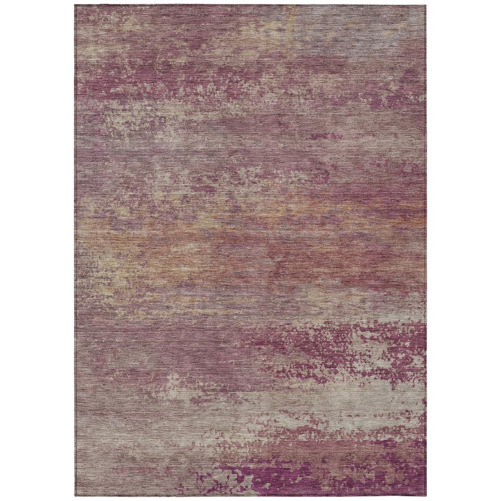 Machine Washable Indoor/Outdoor Chantille ACN2071 Merlot 8' x 10' Rug. Picture 1