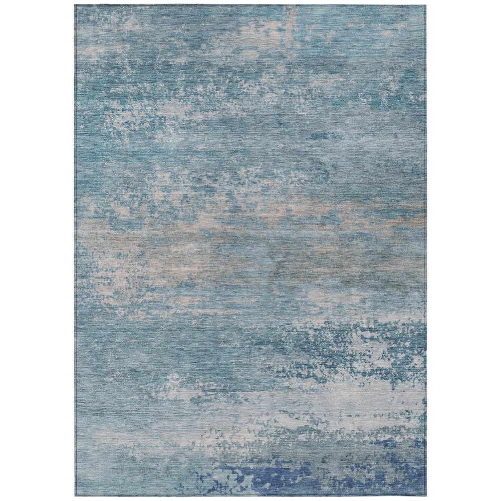 Machine Washable Indoor/Outdoor Chantille ACN2071 Sky 8' x 10' Rug. Picture 1