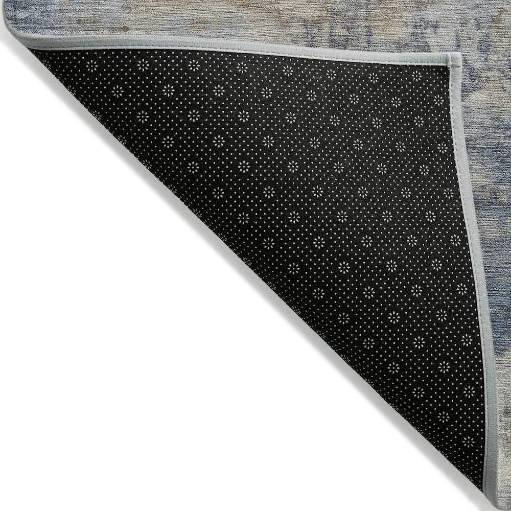 Machine Washable Indoor/Outdoor Chantille ACN2073 Denim 3' x 5' Rug. Picture 2