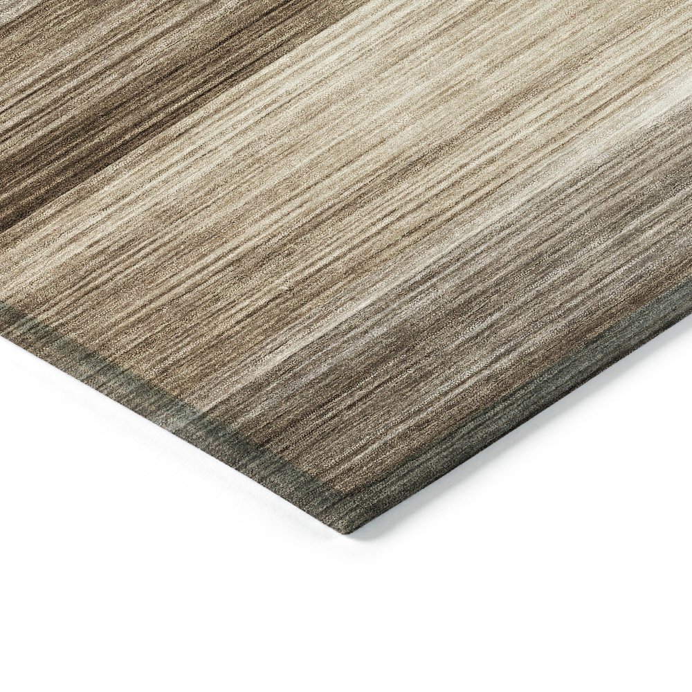 Machine Washable Indoor/Outdoor Chantille ACN2082 Brown 3' x 5' Rug. Picture 3