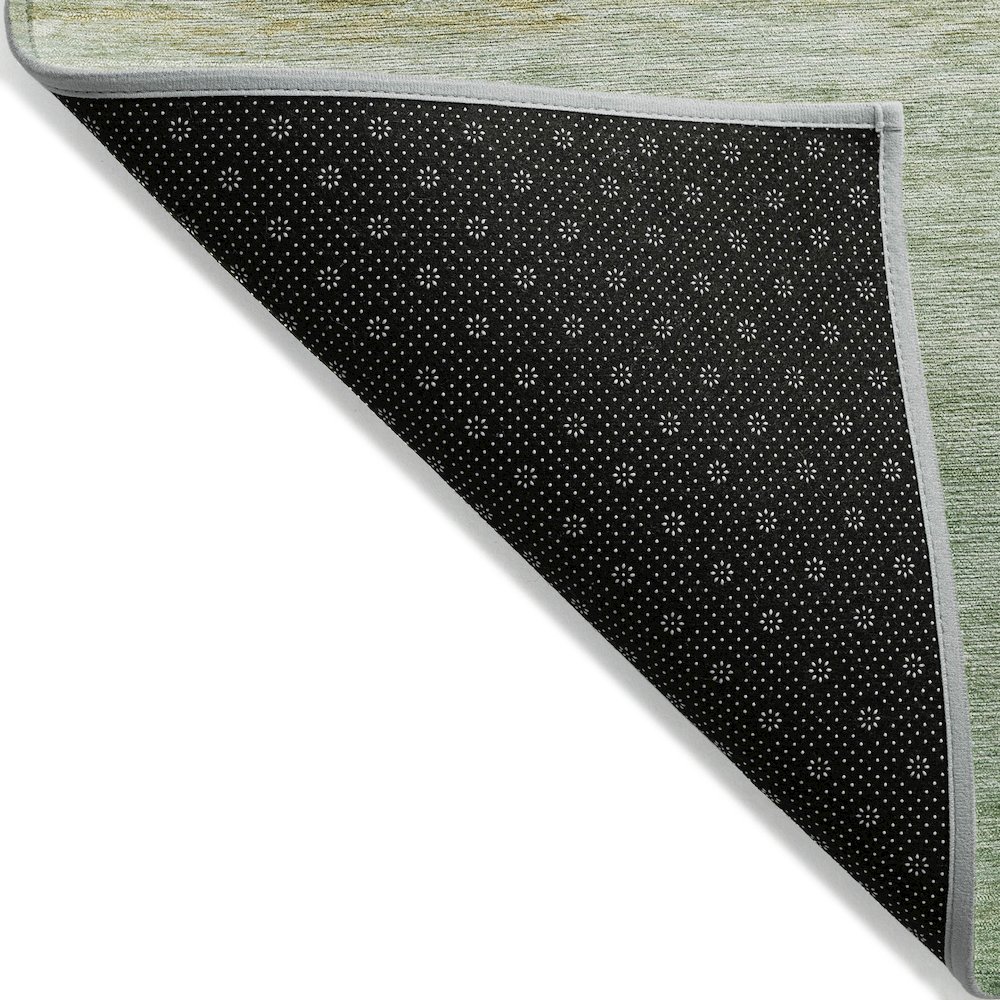 Machine Washable Indoor/Outdoor Chantille ACN2084 Green 3' x 5' Rug. Picture 2