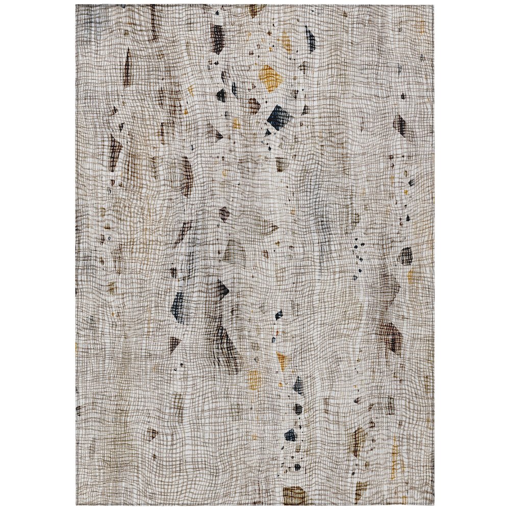 Machine Washable Indoor/Outdoor Chantille ACN2092 Linen 8' x 10' Rug. Picture 1