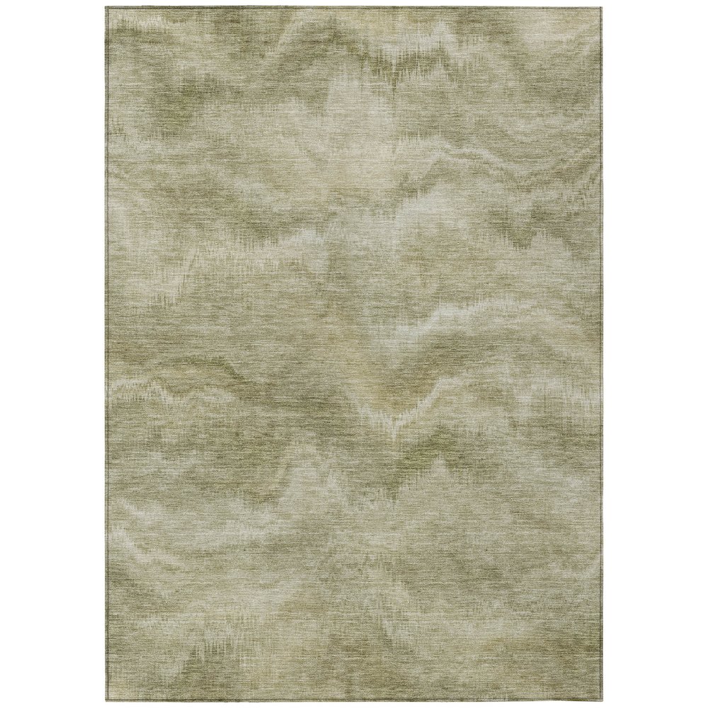 Machine Washable Indoor/Outdoor Chantille ACN2095 Sage 8' x 10' Rug. Picture 1