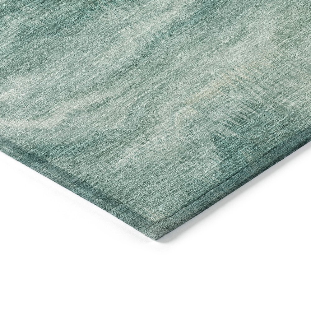 Machine Washable Indoor/Outdoor Chantille ACN2095 Teal 3' x 5' Rug. Picture 3