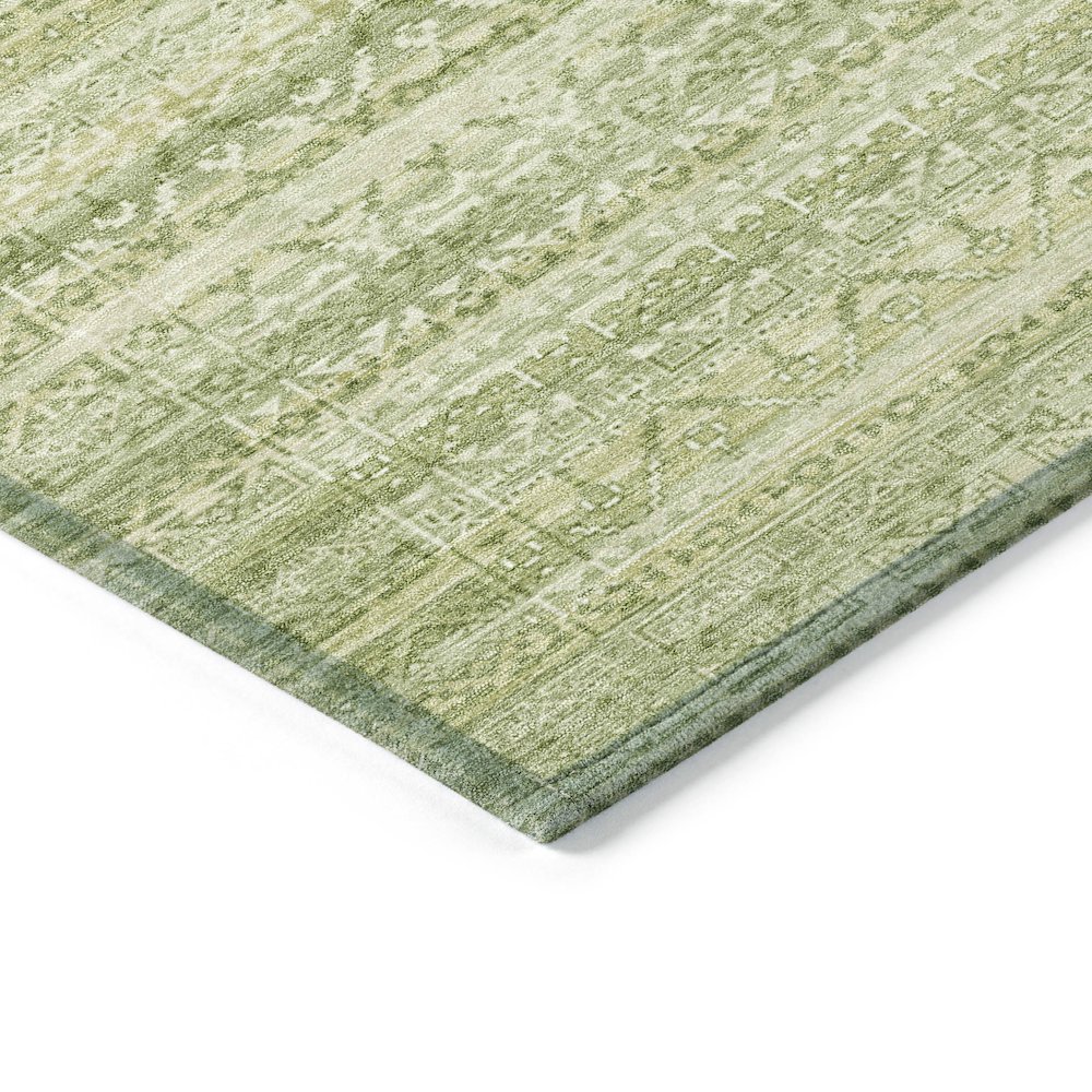Machine Washable Indoor/Outdoor Chantille ACN2101 Sage 3' x 5' Rug. Picture 3