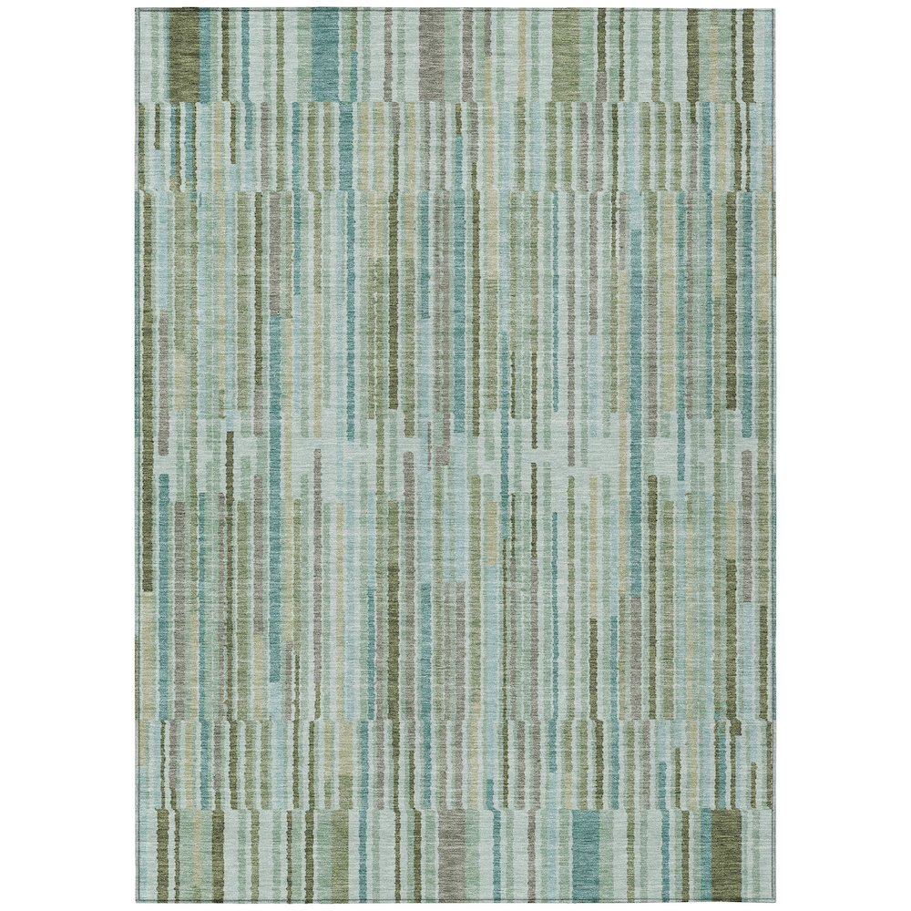Machine Washable Indoor/Outdoor Chantille ACN2102 Aloe 8' x 10' Rug. Picture 1