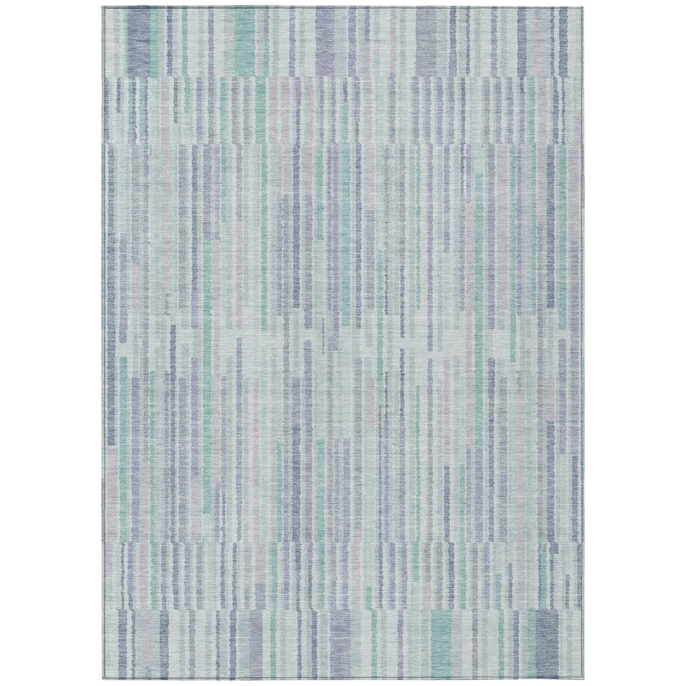 Machine Washable Indoor/Outdoor Chantille ACN2102 Mint 8' x 10' Rug. Picture 1