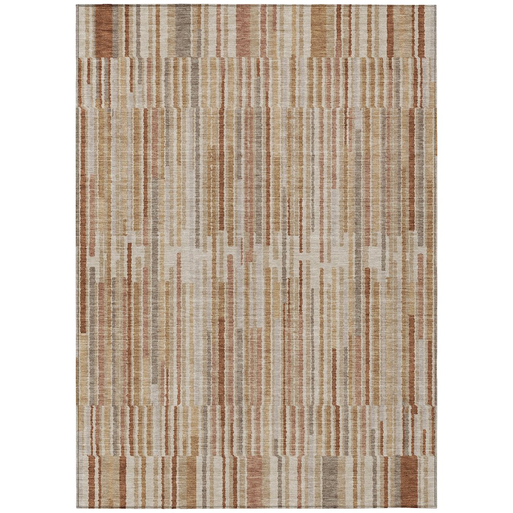 Machine Washable Indoor/Outdoor Chantille ACN2102 Terracotta 8' x 10' Rug. Picture 1