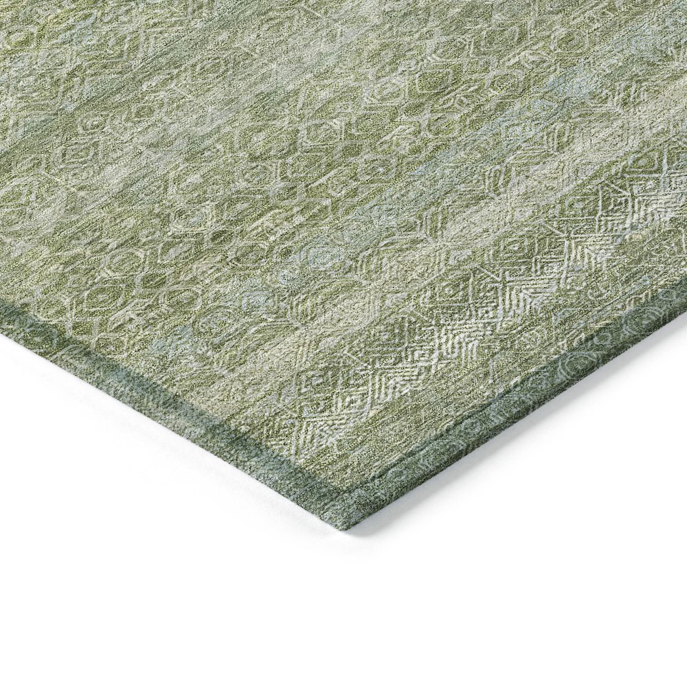 Machine Washable Indoor/Outdoor Chantille ACN2105 Sage 3' x 5' Rug. Picture 3