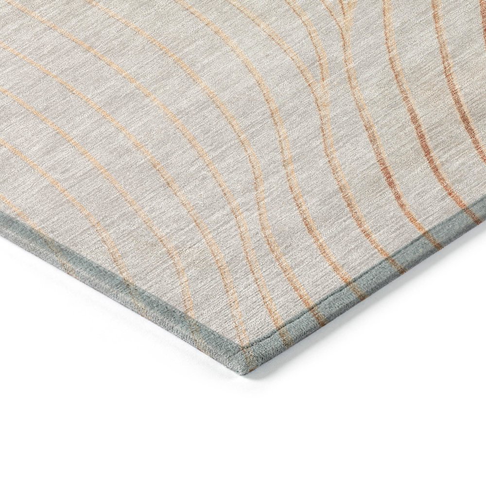 Machine Washable Indoor/Outdoor Chantille ACN2107 Copper 3' x 5' Rug. Picture 3