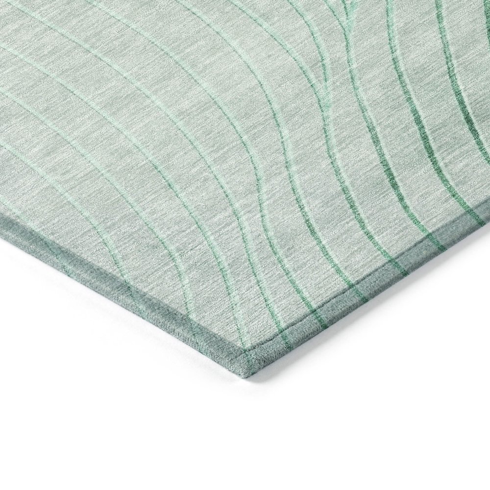 Machine Washable Indoor/Outdoor Chantille ACN2107 Mint 3' x 5' Rug. Picture 3