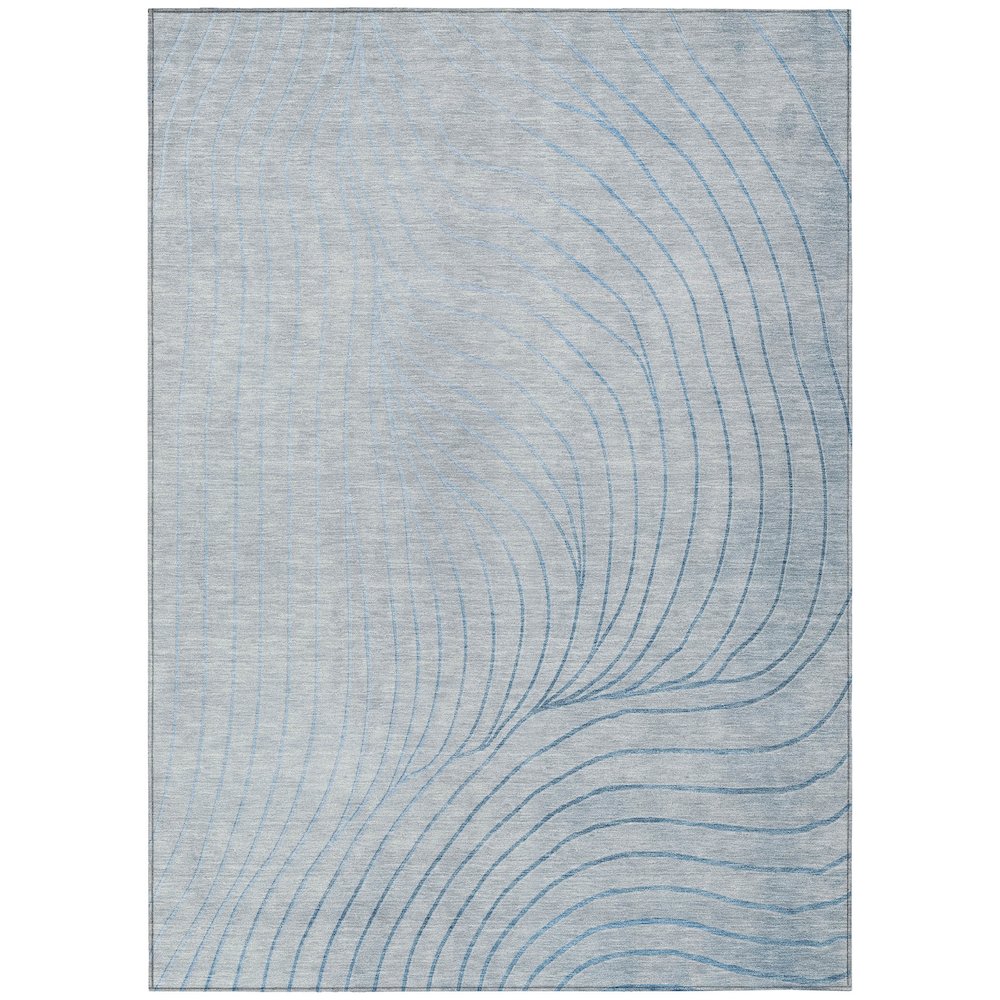 Machine Washable Indoor/Outdoor Chantille ACN2107 Sky 8' x 10' Rug. Picture 1