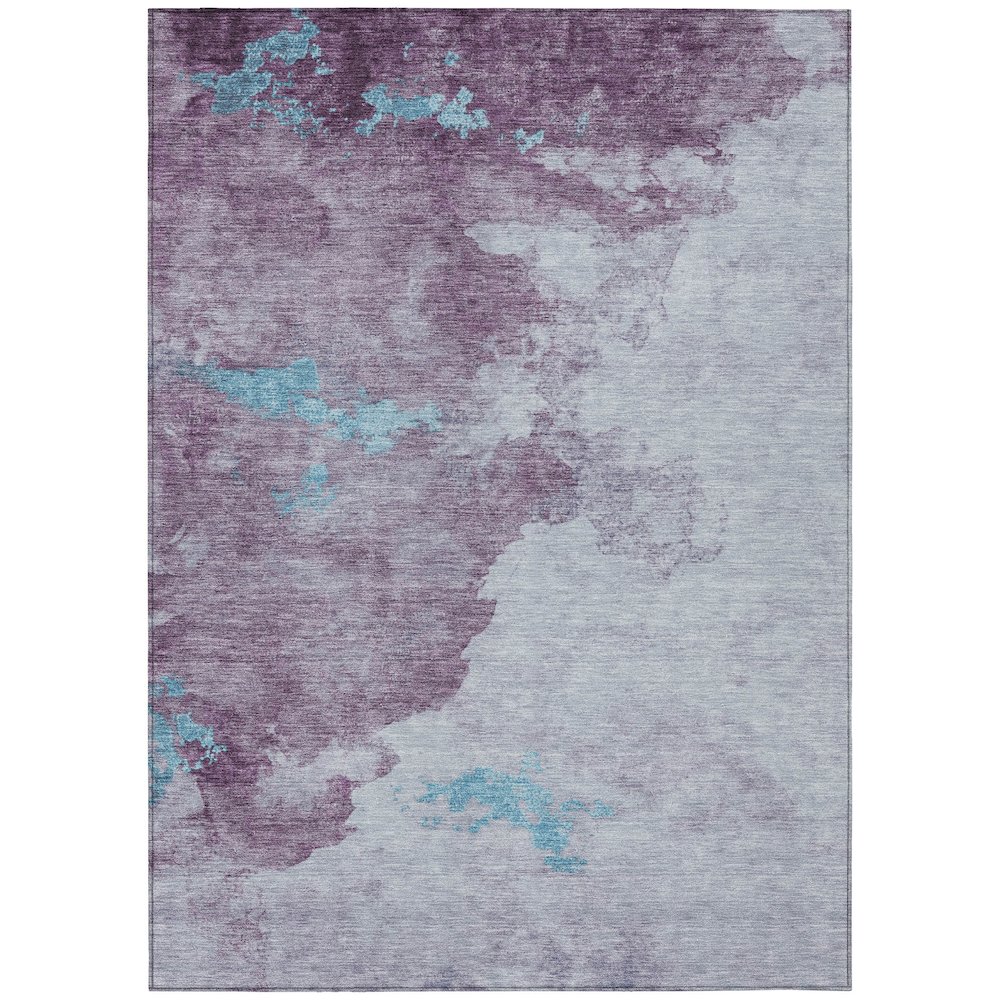 Machine Washable Indoor/Outdoor Chantille ACN2108 Lavender 8' x 10' Rug. Picture 1