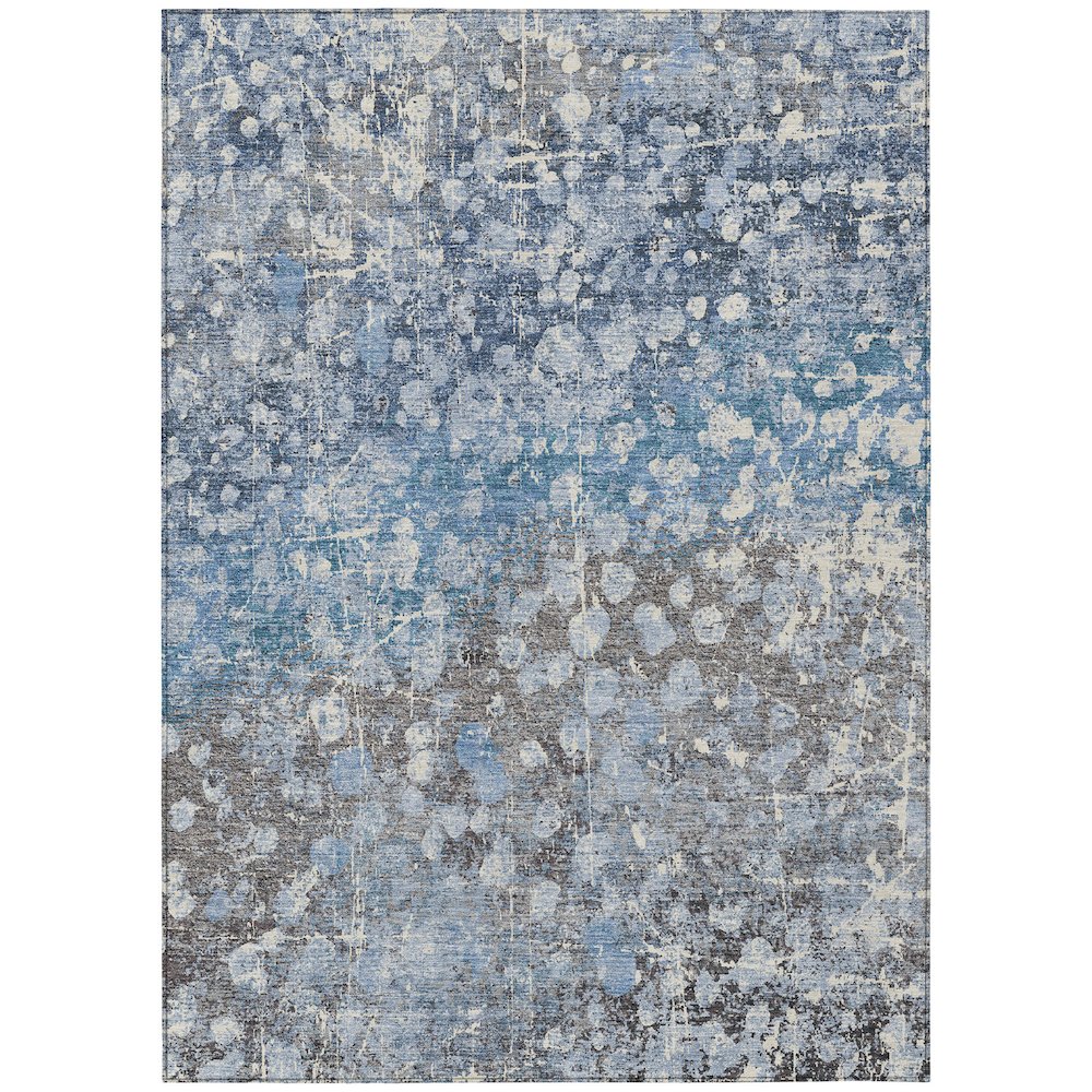 Machine Washable Indoor/Outdoor Chantille ACN2113 Blue 8' x 10' Rug. Picture 1