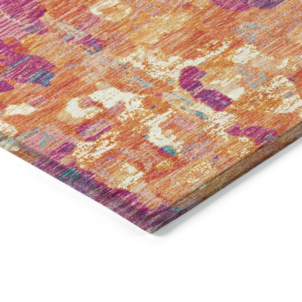 Machine Washable Indoor/Outdoor Chantille ACN2115 Blush 3' x 5' Rug. Picture 3