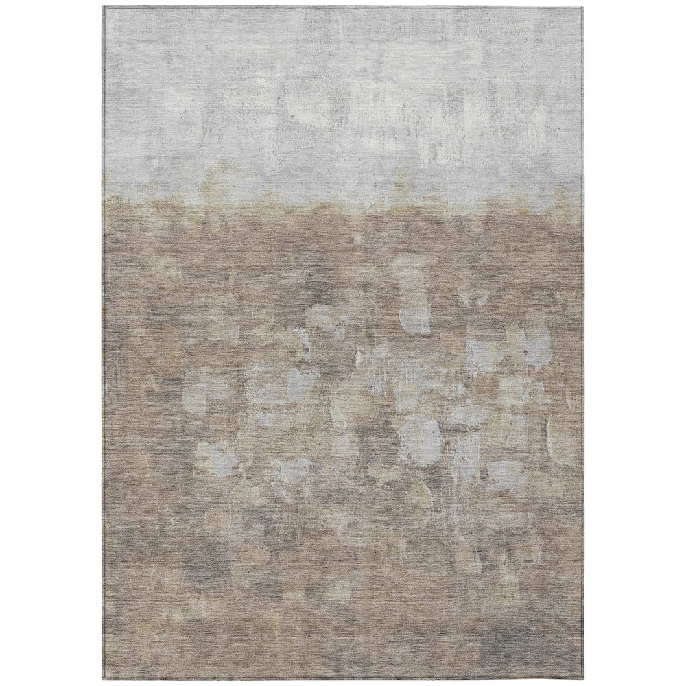 Machine Washable Indoor/Outdoor Chantille ACN2119 Taupe 8' x 10' Rug. Picture 1