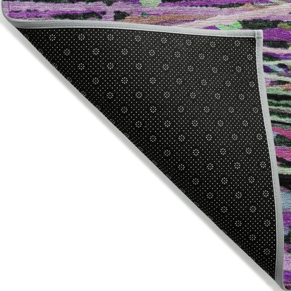 Machine Washable Indoor/Outdoor Chantille ACN2125 Pink 3' x 5' Rug. Picture 2