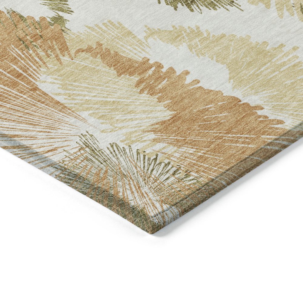 Machine Washable Indoor/Outdoor Chantille ACN2132 Coral 3' x 5' Rug. Picture 3