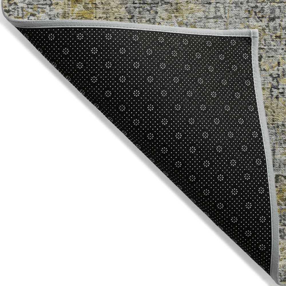 Machine Washable Indoor/Outdoor Chantille ACN2136 Pewter 3' x 5' Rug. Picture 2