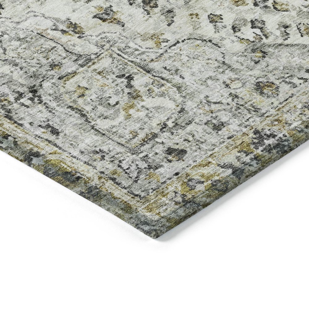 Machine Washable Indoor/Outdoor Chantille ACN2138 Beige 3' x 5' Rug. Picture 3