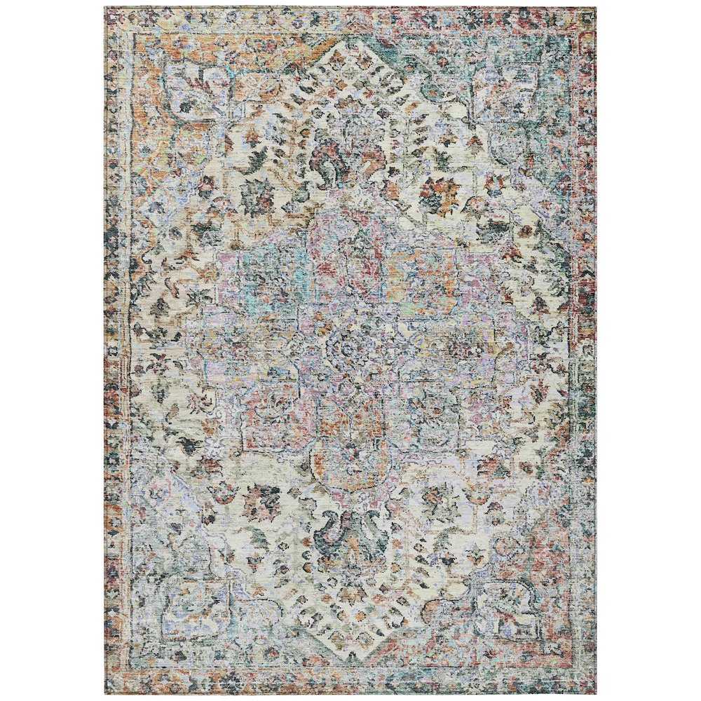 Machine Washable Indoor/Outdoor Chantille ACN2138 Sage 8' x 10' Rug. Picture 1