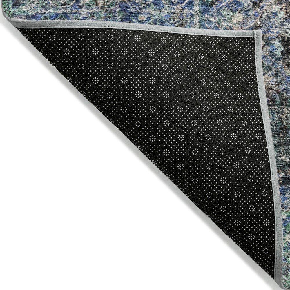 Machine Washable Indoor/Outdoor Chantille ACN2139 Green 3' x 5' Rug. Picture 2