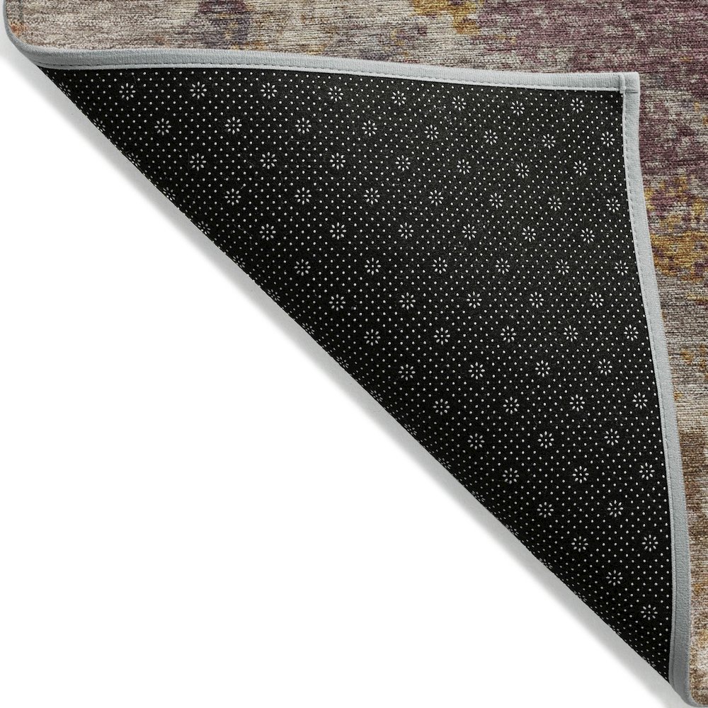 Machine Washable Indoor/Outdoor Chantille ACN2147 Rust 3' x 5' Rug. Picture 2