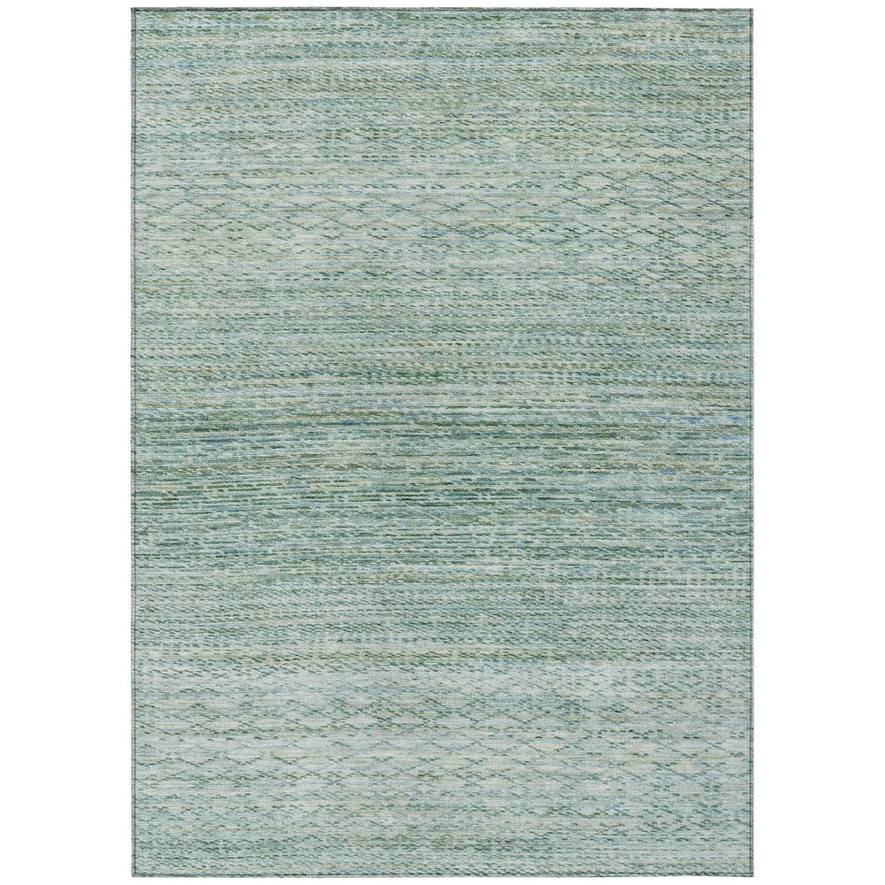 Machine Washable Indoor/Outdoor Chantille ACN2150 Aqua 8' x 10' Rug. Picture 1