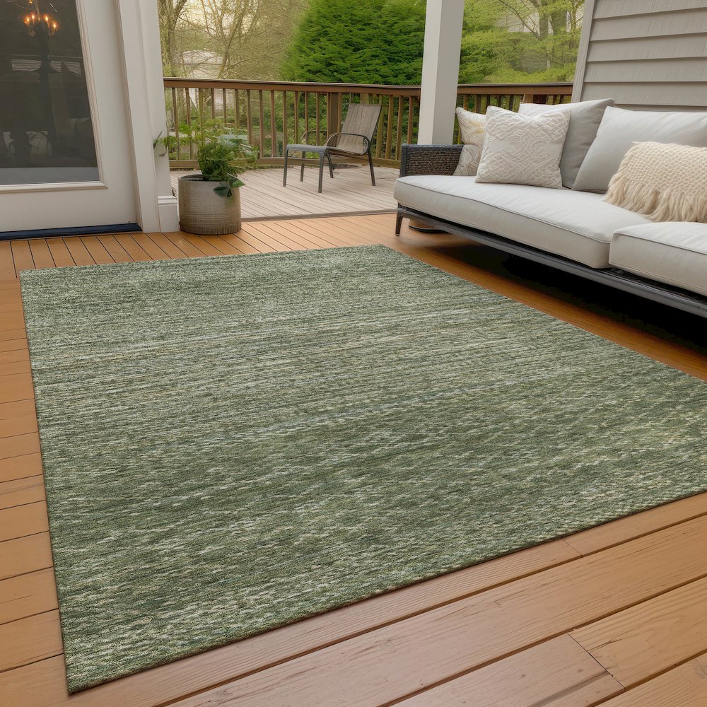 Machine Washable Indoor/Outdoor Chantille ACN2150 Fern 8' x 10' Rug. Picture 7