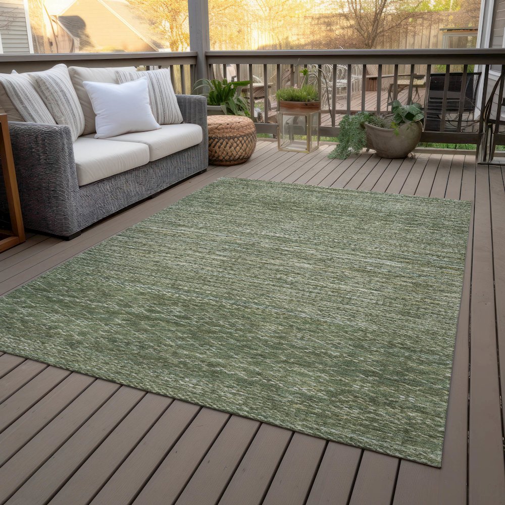 Machine Washable Indoor/Outdoor Chantille ACN2150 Fern 8' x 10' Rug. Picture 8