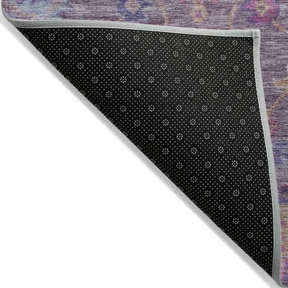 Machine Washable Indoor/Outdoor Chantille ACN2151 Eggplant 3' x 5' Rug. Picture 2