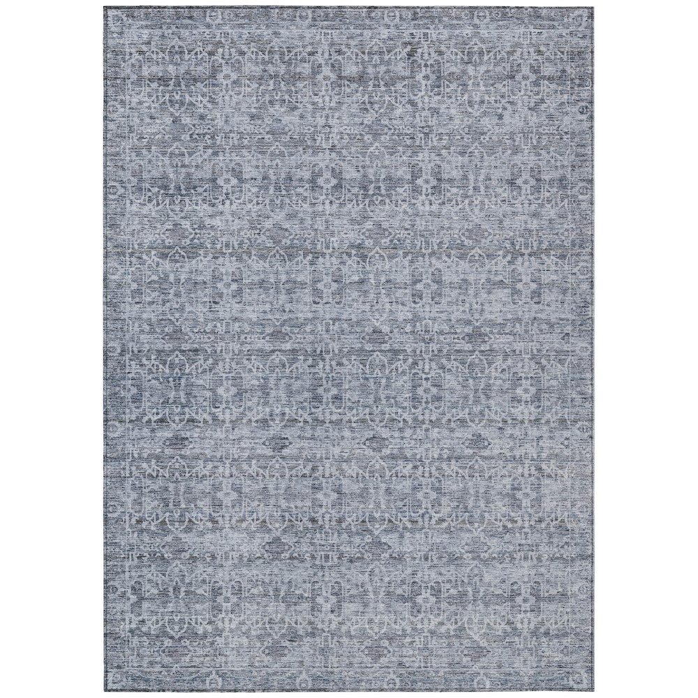 Machine Washable Indoor/Outdoor Chantille ACN2152 Blue 8' x 10' Rug. Picture 1