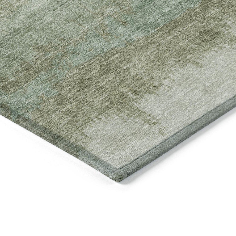 Machine Washable Indoor/Outdoor Chantille ACN2156 Green 3' x 5' Rug. Picture 3