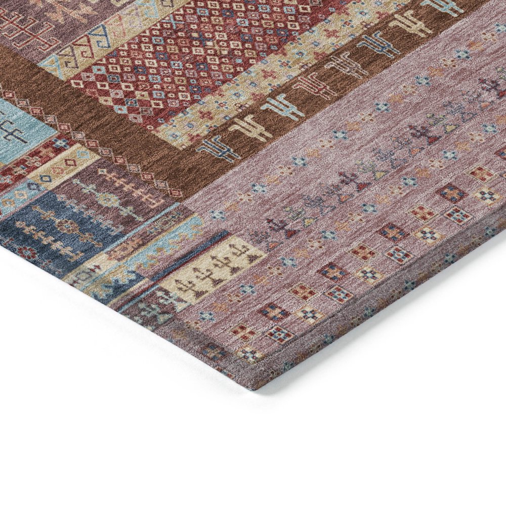 Machine Washable Indoor/Outdoor Chantille ACN2160 Red 3' x 5' Rug. Picture 3